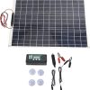 Portable 100W Solar Panel Charger Kit for RV and Camping 3 Portable 100W Solar Panel Charger Kit for RV and Camping 3