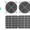 12W Solar Panel Kit USB Fan Lightweight Portable for Outdoor Use 4 12W Solar Panel Kit USB Fan Lightweight Portable for Outdoor Use 4
