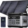 P2001 Plus 2400W Power Station and 200W Solar Panel for Home Camping 3