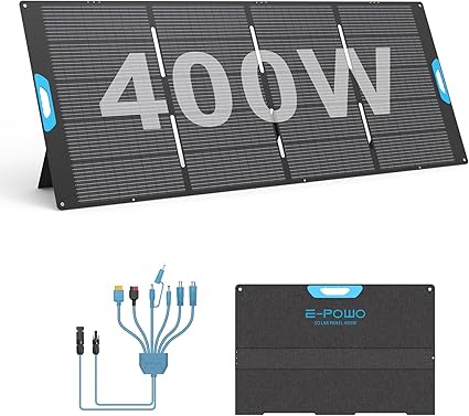 400W Portable Solar Panel Foldable Charger IP67 Waterproof Camping 400W Portable Solar Panel Foldable Charger IP67 Waterproof Camping