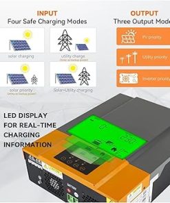 Hybrid Solar Inverter 12V 24V 3KW 2KW 1.5KW Pure Sine Wave 220V 2