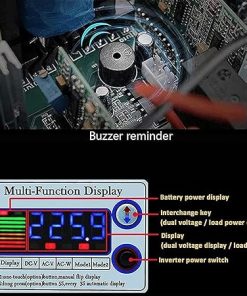 5000W Pure Sine Wave Inverter Charger 12V 24V 48V 60V 72V Solar Power 2