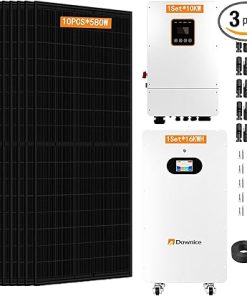 10KW Hybrid Solar Power System Complete Kit with Inverter and Battery 10KW Hybrid Solar Power System Complete Kit with Inverter and Battery
