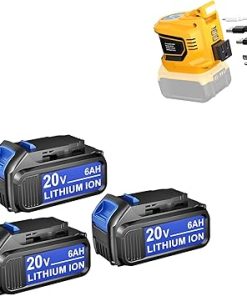 Replacement Battery for Dewalt Tools and 200W Power Inverter
