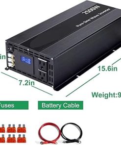2500W Pure Sine Wave Inverter for 12V 24V 36V 48V Solar Power Supply 2