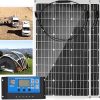 80W Portable Solar Panel Kit for Camping and Hiking Solar Charging 3