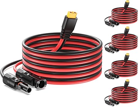 5PCS 10Ft 12AWG XT60 Charge Extension Cable for Solar Panel Battery 5PCS 10Ft 12AWG XT60 Charge Extension Cable for Solar Panel Battery