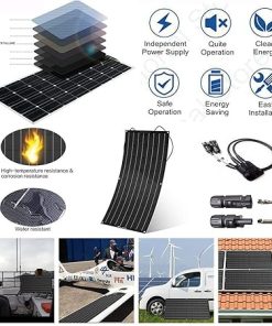 200W 400W Portable Flexible Solar Panels for RV Trailer and Boat 2