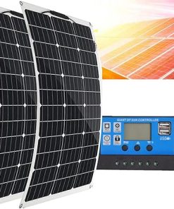 80 Watt 20 Volt Monocrystalline Solar Panel for RV Boat Home Roof