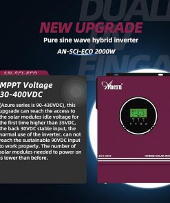 2000W Off Grid Solar Hybrid Inverter with 80A MPPT Charge Controller 2