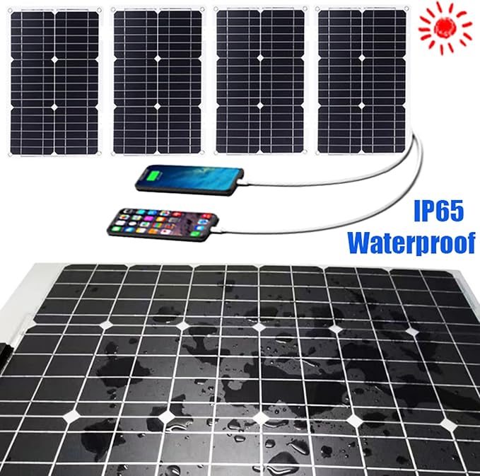 100W Monocrystalline Solar Panel Kit for RV Camping and Boat 2 100W Monocrystalline Solar Panel Kit for RV Camping and Boat - Image 2