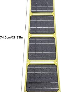 40W Foldable Solar Panel with Dual USB Type C for Outdoor Use 2