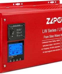 ZLPOWER 4000W Pure Sine Wave Inverter Charger 24V Off Grid 120/240V