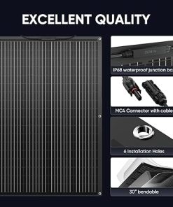 200 Watt 12V Flexible Solar Panel High Efficiency for RV Boat Cabin 2
