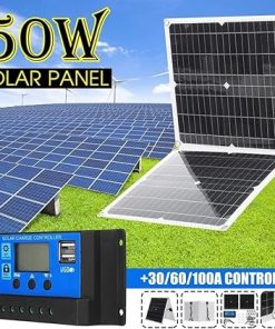 50W Foldable Solar Panel Kit for RV Camping and Outdoor Use 2