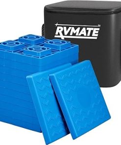 RVMATE RV Leveling Blocks 12 Pack and 50 Amp 25 Feet Extension Cord 2