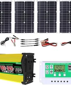 100W Waterproof Solar Panel Kit for 12V Off-Grid RV Power