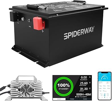 105Ah 24V LiFePO4 Lithium Battery with 30A Charger for RV and Solar 105Ah 24V LiFePO4 Lithium Battery with 30A Charger for RV and Solar
