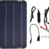 18V 12W Portable Solar Panel for Car Greenhouse Shed Home Camping RV 4