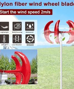2000W Vertical Wind Turbine Generator for Home Farm RV Boat 12V 24V 2