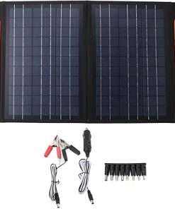 Foldable 60W 18V Solar Panel Kit with Dual USB for Camping Hiking