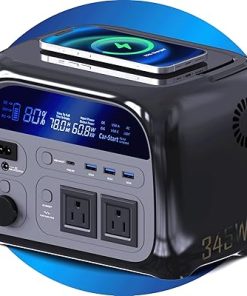 CTOLITY AC 500W Portable Power Station 481Wh Battery Solar Generator