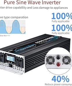 3000W to 9000W Pure Sine Wave Inverter 12V to 72V Solar Converter 2