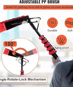 Water Fed Pole Kit for Outdoor Window and Solar Panel Cleaning Tool 2