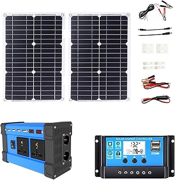 Dual Voltage Solar System 4000W Inverter 36W Panel 30A Controller Dual Voltage Solar System 4000W Inverter 36W Panel 30A Controller