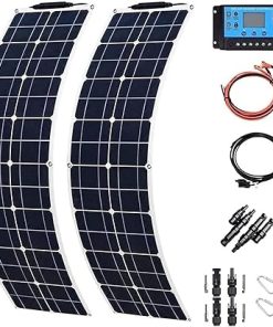 Flexible Solar Panel Kit 200W 400W 800W Monocrystalline 40A Charge Controller Flexible Solar Panel Kit 200W 400W 800W Monocrystalline 40A Charge Controller