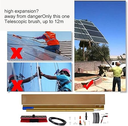 Extendable Window Cleaning Kit for Solar Panel and Conservatory Roof 2 Extendable Window Cleaning Kit for Solar Panel and Conservatory Roof - Image 2