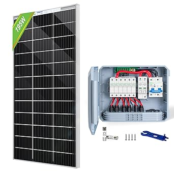 ECO-WORTHY 12V 195W Bifacial Solar Panel and 25A Combiner Box ECO-WORTHY 12V 195W Bifacial Solar Panel and 25A Combiner Box