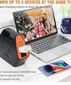 Portable Power Station and 30W Solar Panel Charger for Outdoors 2