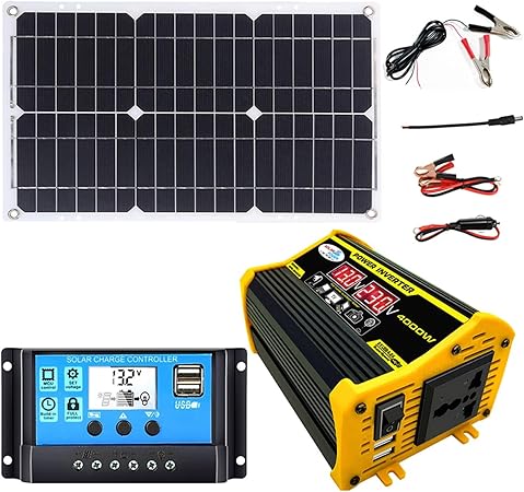 4000W Solar Inverter Kit with 30A Controller and 12V Solar Panel 2 4000W Solar Inverter Kit with 30A Controller and 12V Solar Panel - Image 2