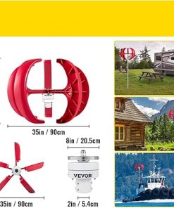 Vertical Axis Wind Turbine 12V 100W 400W 600W Small Windmill Generator 2