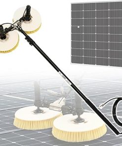 Solar Panel Maintenance Kit with 25ft Pole and Dual-Head Nylon Brush Solar Panel Maintenance Kit with 25ft Pole and Dual-Head Nylon Brush