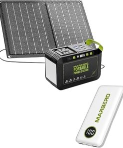Marbero 88Wh Camping Solar Generator with 21W Solar Panel Included