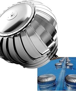 Rotating Roof Ventilator Cap for Wind Turbines and Exhaust Ducts 2