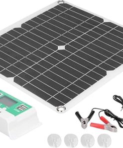Mini Solar Panel Kit with Controller, Suction Cups, and Manual Mini Solar Panel Kit with Controller, Suction Cups, and Manual