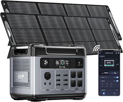 OUKITEL P2001 PLUS 2400W Power Station with 200W Solar Panels OUKITEL P2001 PLUS 2400W Power Station with 200W Solar Panels