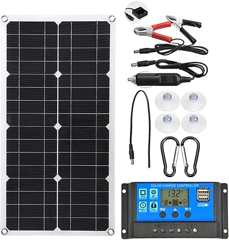 100W Flexible Solar Panel Kit for RV Home Camper and Trailer 100W Flexible Solar Panel Kit for RV Home Camper and Trailer