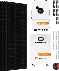 Hybrid Solar Power System Kit 30x550W Bifacial Panels 4 Batteries Hybrid Solar Power System Kit 30x550W Bifacial Panels 4 Batteries