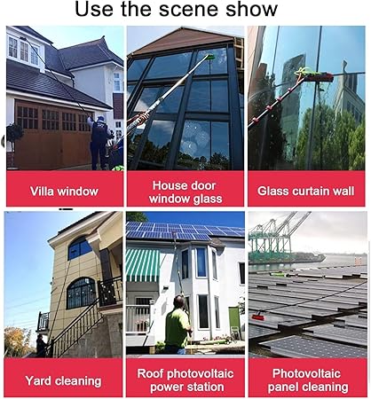 Photovoltaic Panel Cleaning with Water Fed Window Cleaning Pole 2 Photovoltaic Panel Cleaning with Water Fed Window Cleaning Pole - Image 2