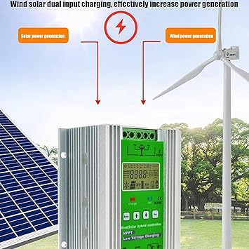 Wind Solar Hybrid Controller 12V 24V 48V MPPT LCD Display 6000W-12000W 2 Wind Solar Hybrid Controller 12V 24V 48V MPPT LCD Display 6000W-12000W - Image 2
