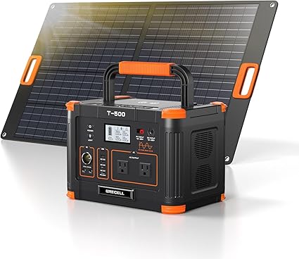 500W Portable Power Station and 100W Solar Panels for Outdoors 500W Portable Power Station and 100W Solar Panels for Outdoors