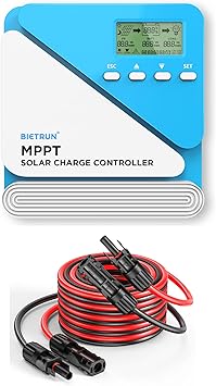 30A MPPT Solar Charge Controller with Bluetooth WiFi App Control 2 Pack MC4 Extension Cables 30A MPPT Solar Charge Controller with Bluetooth WiFi App Control 2 Pack MC4 Extension Cables