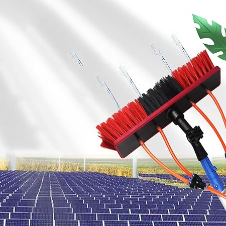 Solar Panel Cleaning Kit with Extendable Pole and Water Hose Solar Panel Cleaning Kit with Extendable Pole and Water Hose