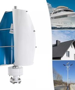 2000W Vertical Axis Wind Turbine Generator for Low Wind Outdoor Use 2
