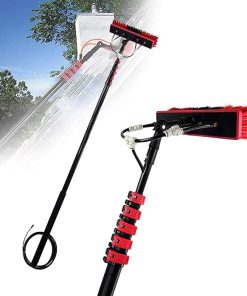 Water Fed Pole Kit for Window and Solar Cleaning 24FT Retractable Tool Water Fed Pole Kit for Window and Solar Cleaning 24FT Retractable Tool