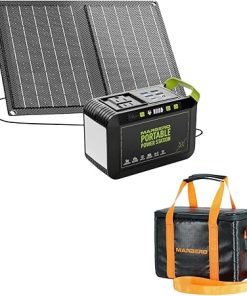 88Wh Solar Generator with 21W Foldable Solar Panel and Carry Case